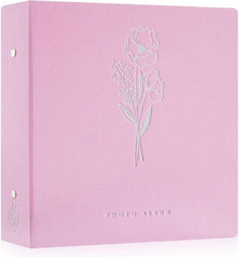 Fotoalbum 10x15 Leinen Einsteckalbum 600 Fotos Rosa
