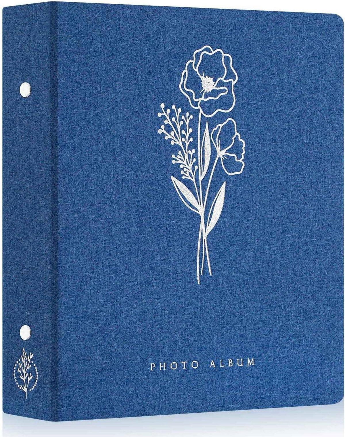 Fotopackung 10x15 Klein Leinen Einsteckalbum 50 Blau