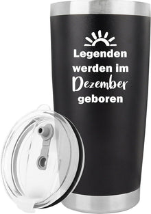 Geburtstagsgeschenk Männer Travel Mug 20oz Lustig Legenden Dezember