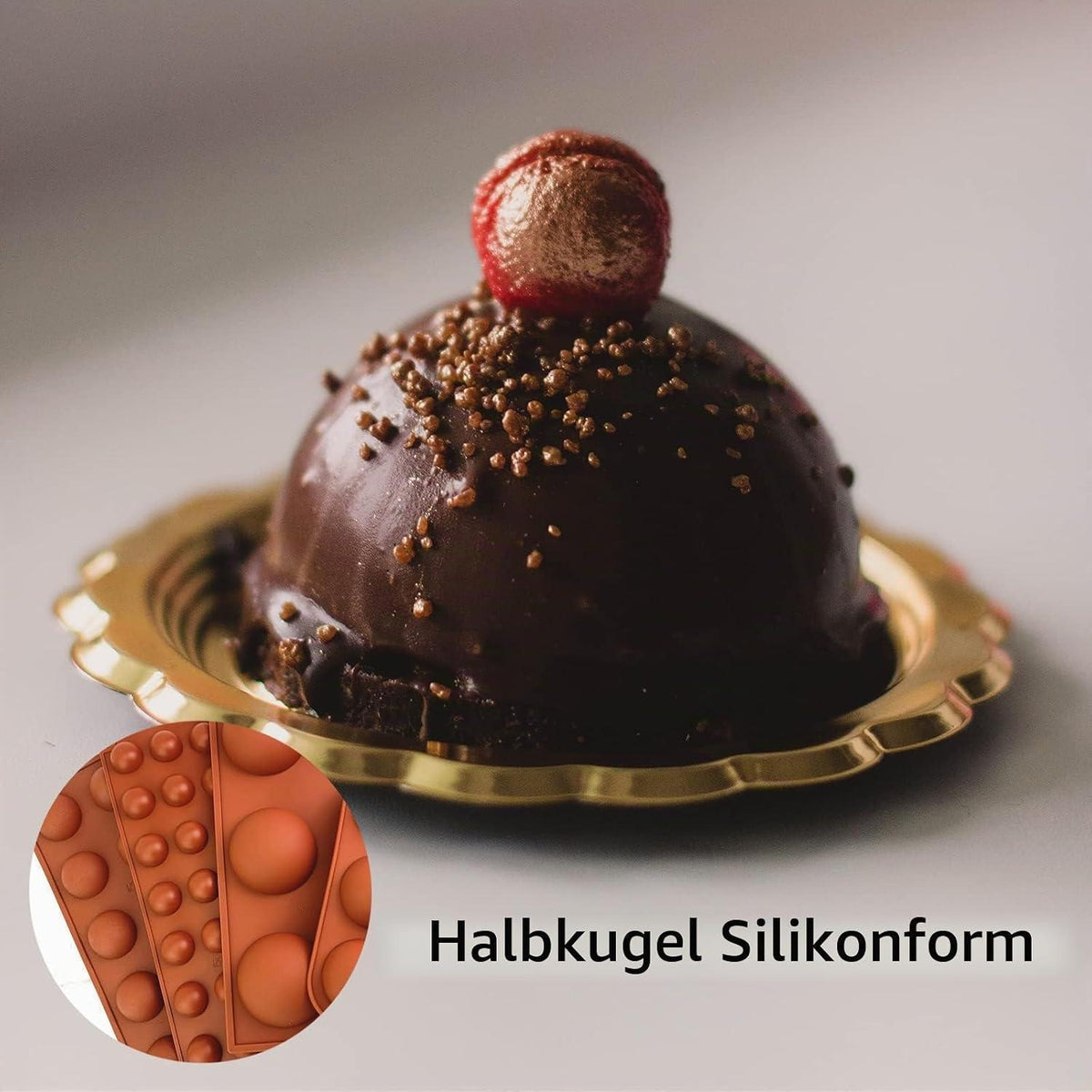 Silikonform Halbkugel 3er Set | 6, 15 & 24 Löcher zum Backen