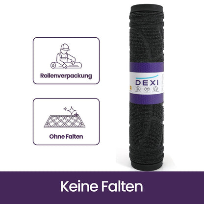 Fußmatte Outdoor 60x120 cm - Wetterfest & Rutschfest Schwarz