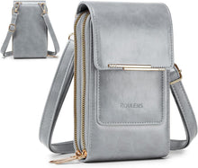 Kleine Handy Umhängetasche Damen Crossbody 2 RFID Fächer