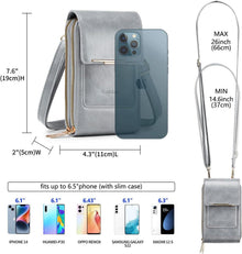 Kleine Damen Umhängetasche RFID Crossbody 3-in-1 Handytasche
