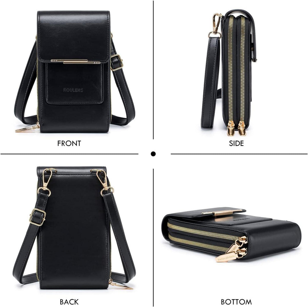 Kleine Damen Umhängetasche 3 in 1 Schultergurte RFID Handy Crossbody