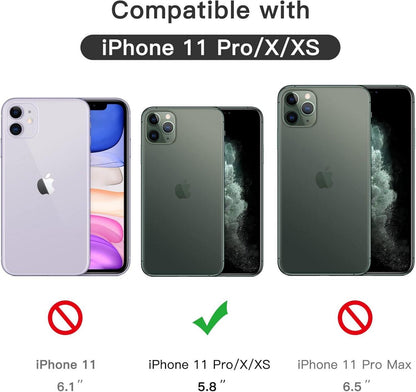 Displayschutzfolie für iPhone 11 Pro/X/XS 5,8 Zoll, Panzer Glasfolie 3