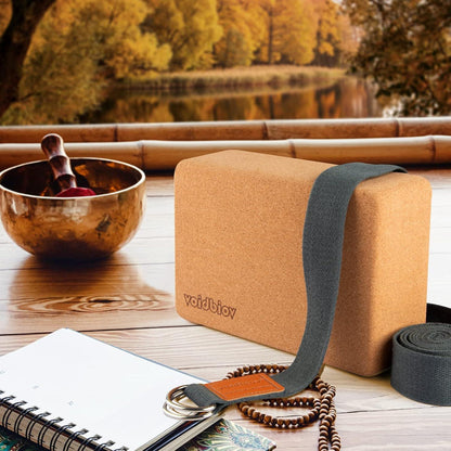 Yoga Block Set Kork 23 cm x 15,5 cm x 8 cm - Profi Blöcke Pilates