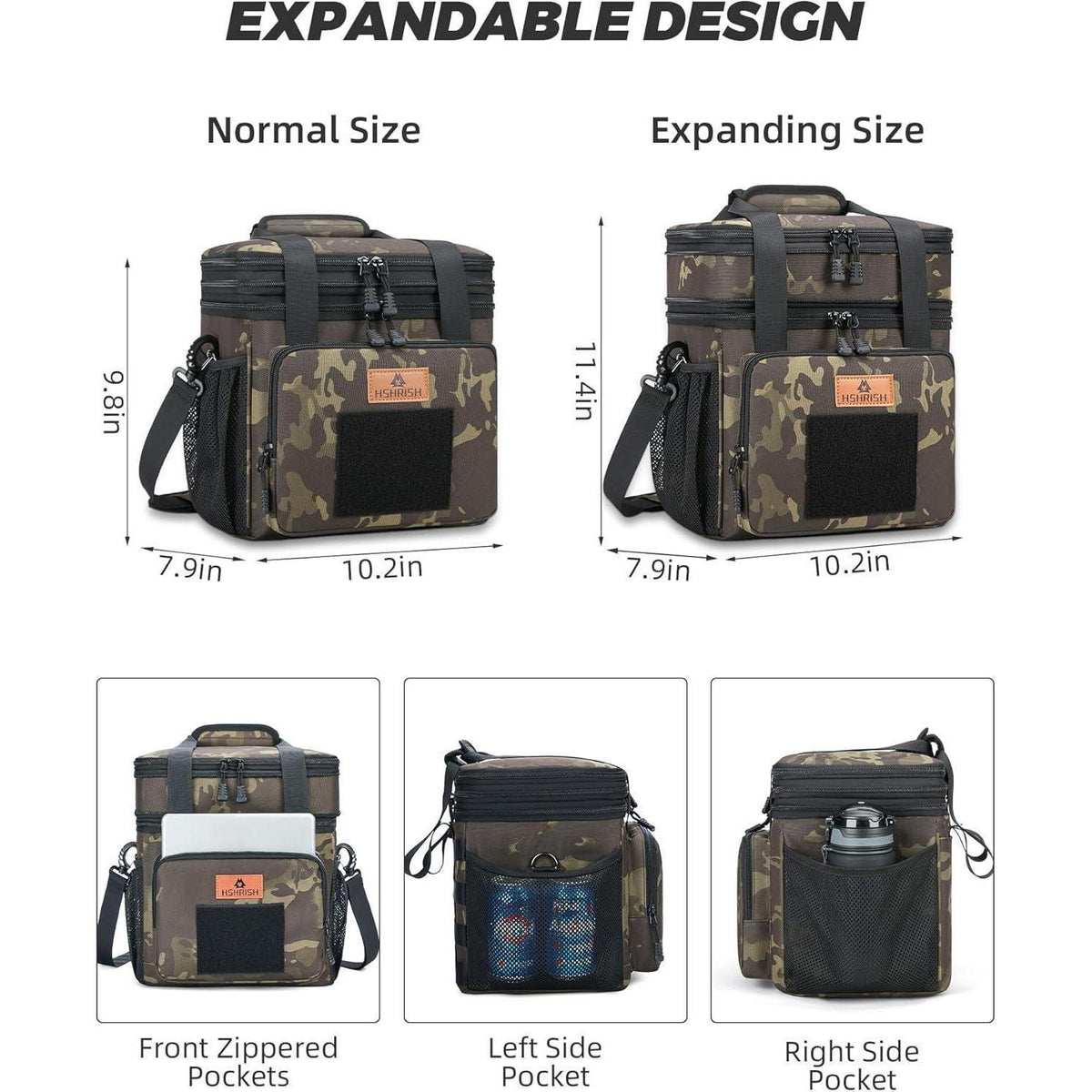 Taktische Lunchtasche, isoliert & wasserdicht, 15L