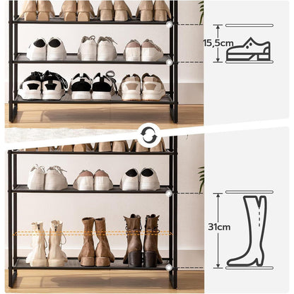 12-stöckiges Schuhregal für 35-45 Paar