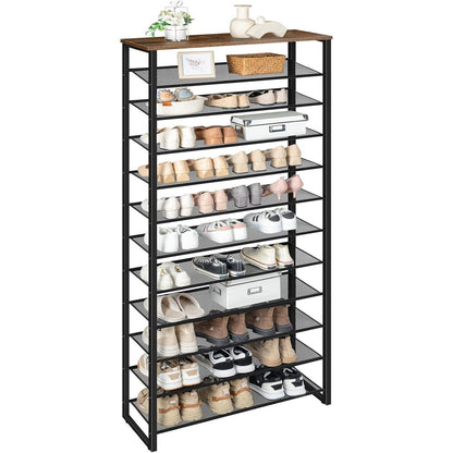 12-stöckiges Schuhregal für 35-45 Paar