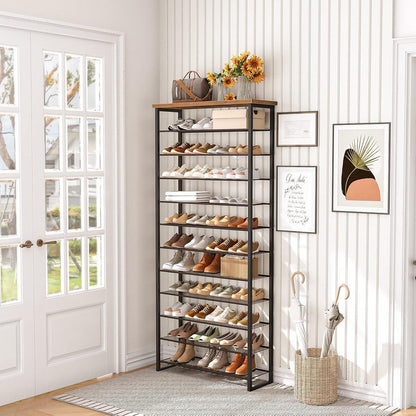 12-stöckiges Schuhregal für 35-45 Paar