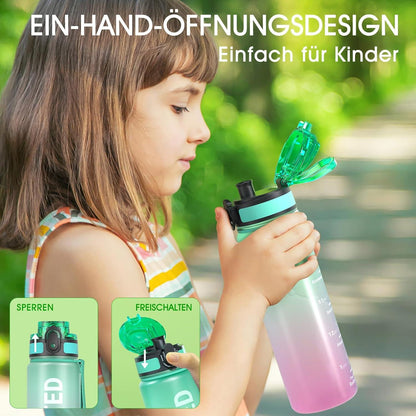 Sahara Sailor Trinkflasche BPA-frei Tritan Sportflasche 500ml Auslaufsicher