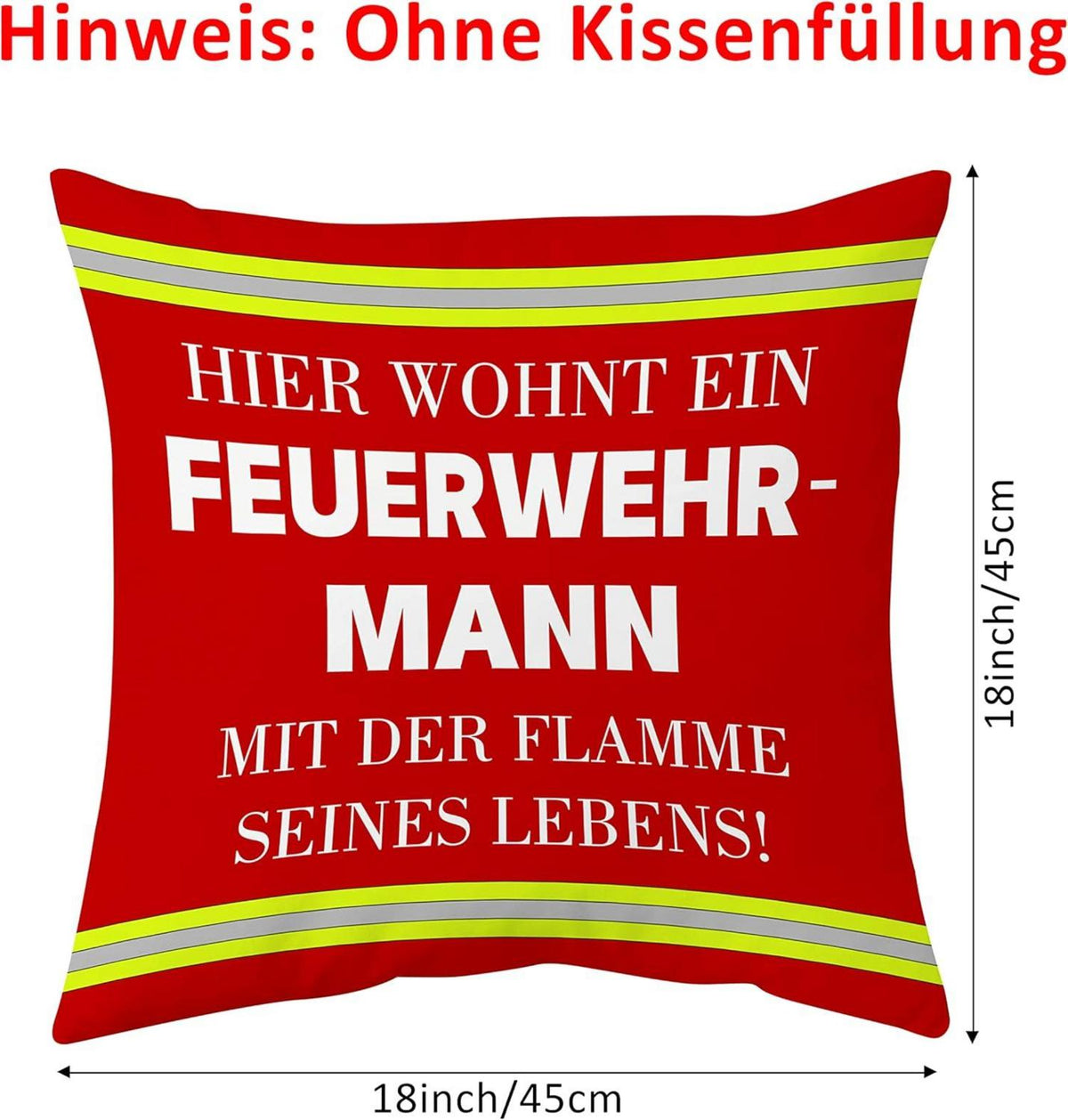 Feuerwehr Kissenbezug Lustiges Geschenk Männer Geburtstag