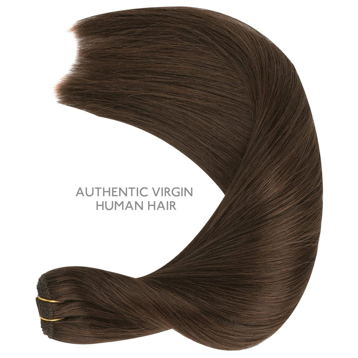 Echthaar Tressen 50cm Schokoladenbraun bis Karamellblond