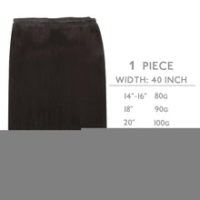 Echthaar Tressen 45cm Schwarz – Haarverlängerung zum Einnähen