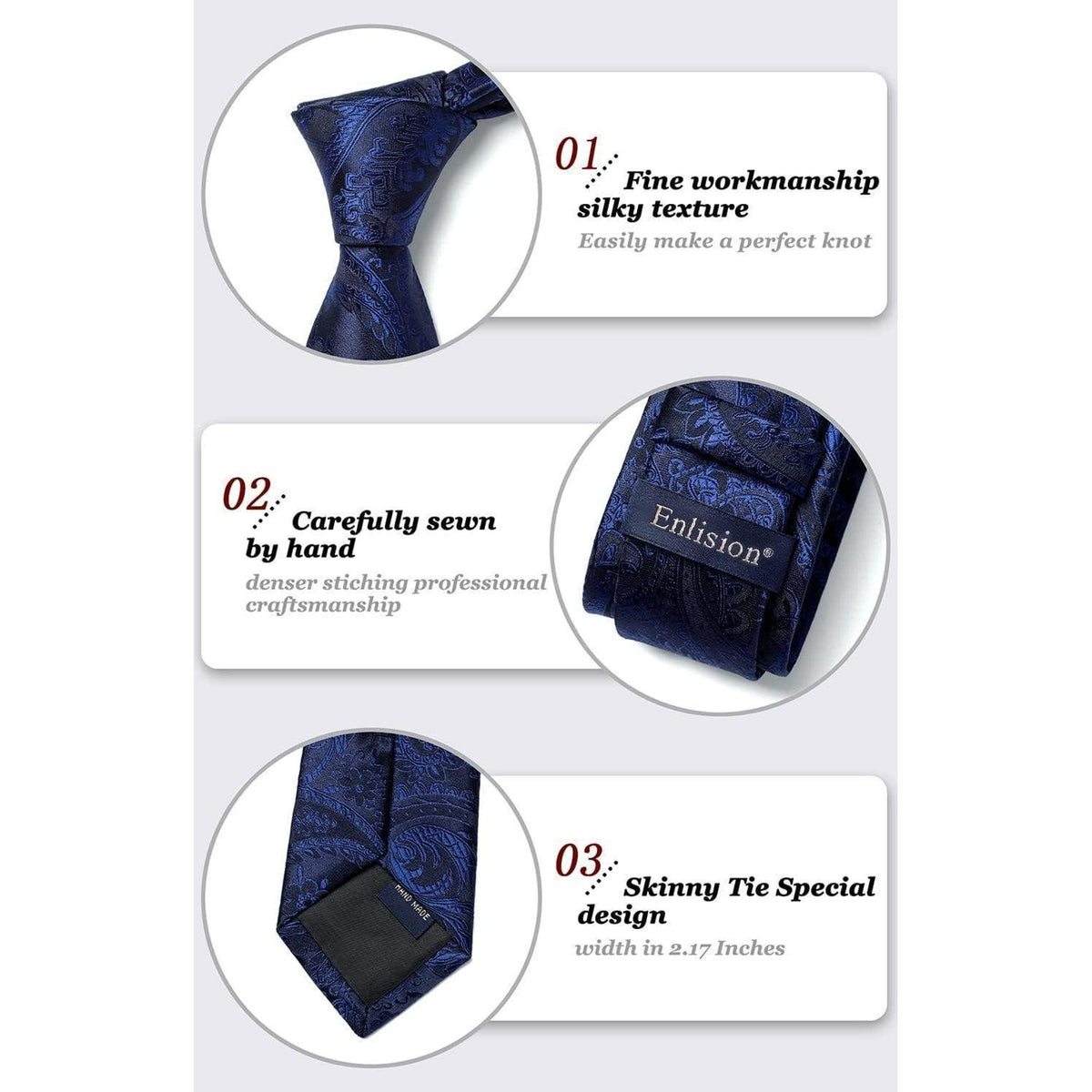 Schmale Herren Krawatte Lila Paisley 6cm für Business & Hochzeit