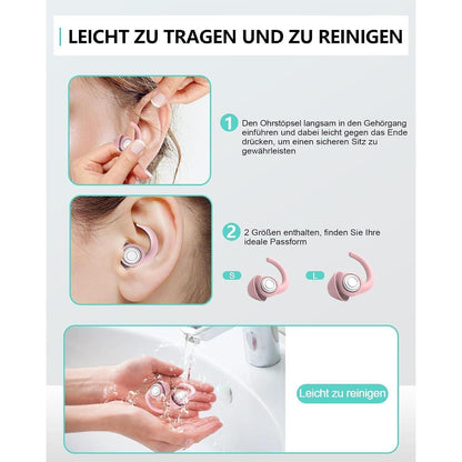 Schlaf-Ohrstöpsel Silikon S/L – Geräuschreduzierung & Komfort