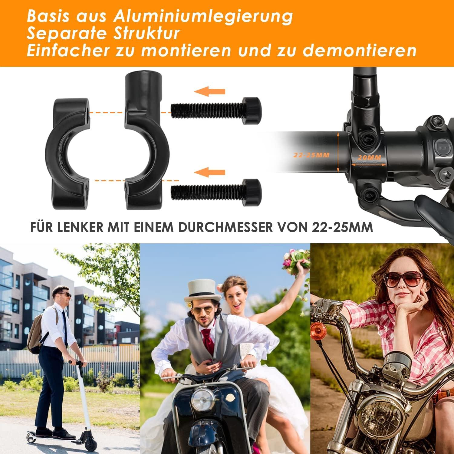 Arkham Fahrradspiegel Stoßfestes Echtglas 360° schwenkbar faltbar langlebiger E-Bike Spiegel paarihres Handtuchs, Gästehandtuch, Sporthandtuch oder