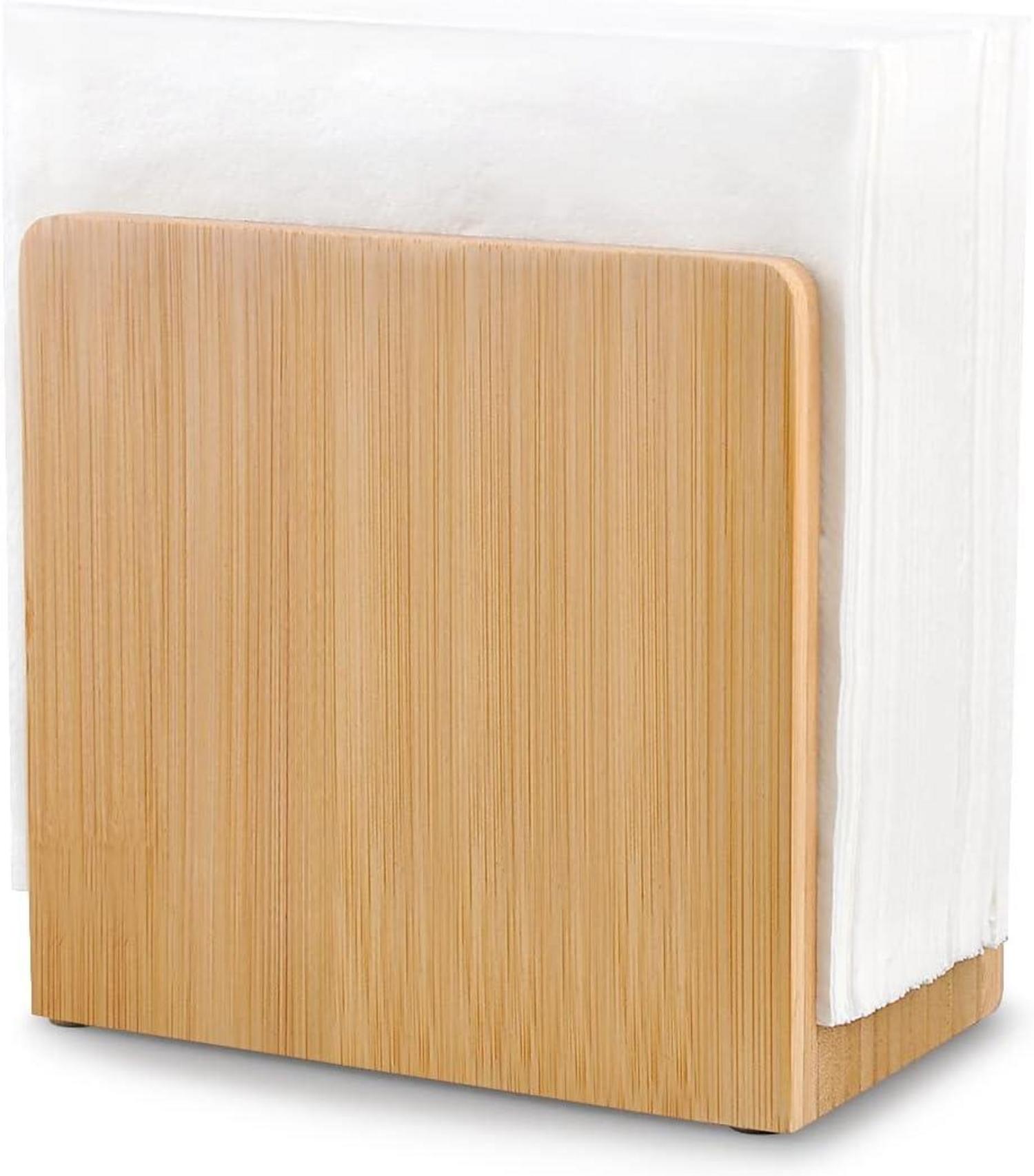 Rustikaler Holz Serviettenhalter für Tische und Küche