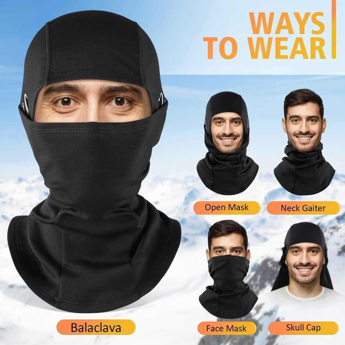 Winter Sturmhaube – Winddicht & Warm für Outdoor Aktivitäten