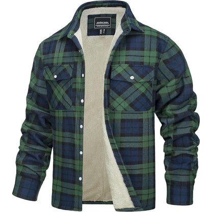 Herren Thermohemd mit Fleece Futter – Grün 3XL