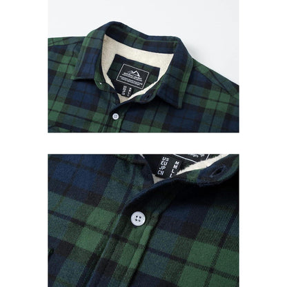 Herren Thermohemd mit Fleece Futter – Grün 3XL