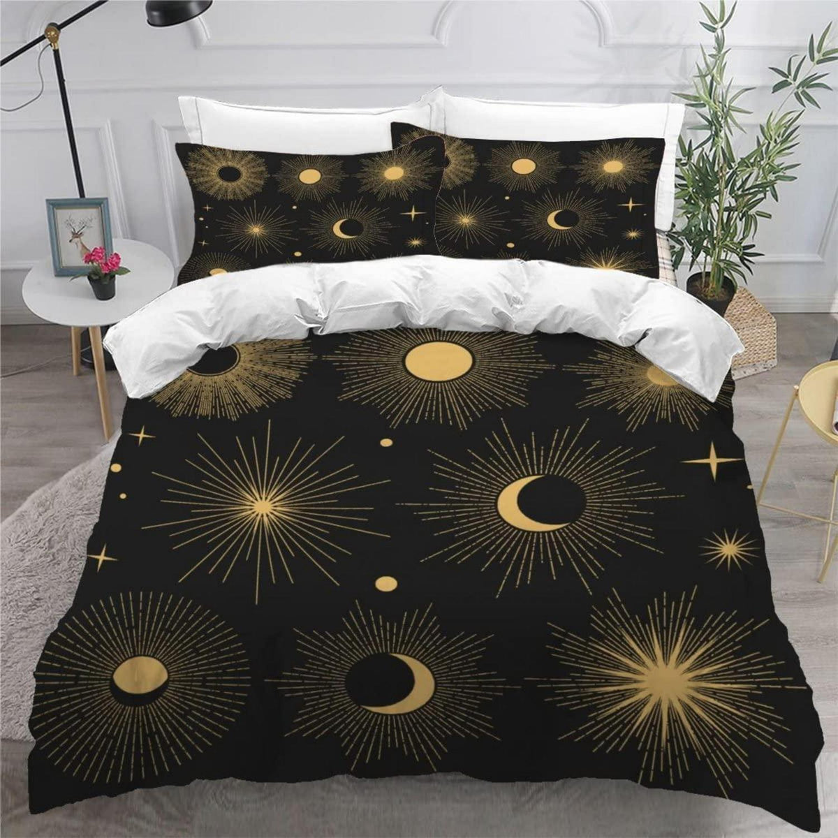 3D Kosmische Bettwäsche-Set 220x240 + 2 Kissenbezüge 80x80 cm
