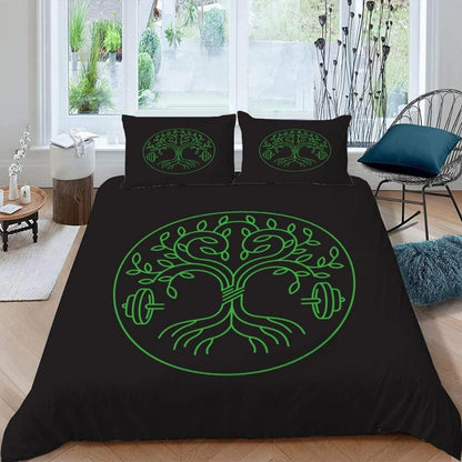 Bettwäsche-Set 220x240 Baum des Lebens 3D Druck Mikrofaser