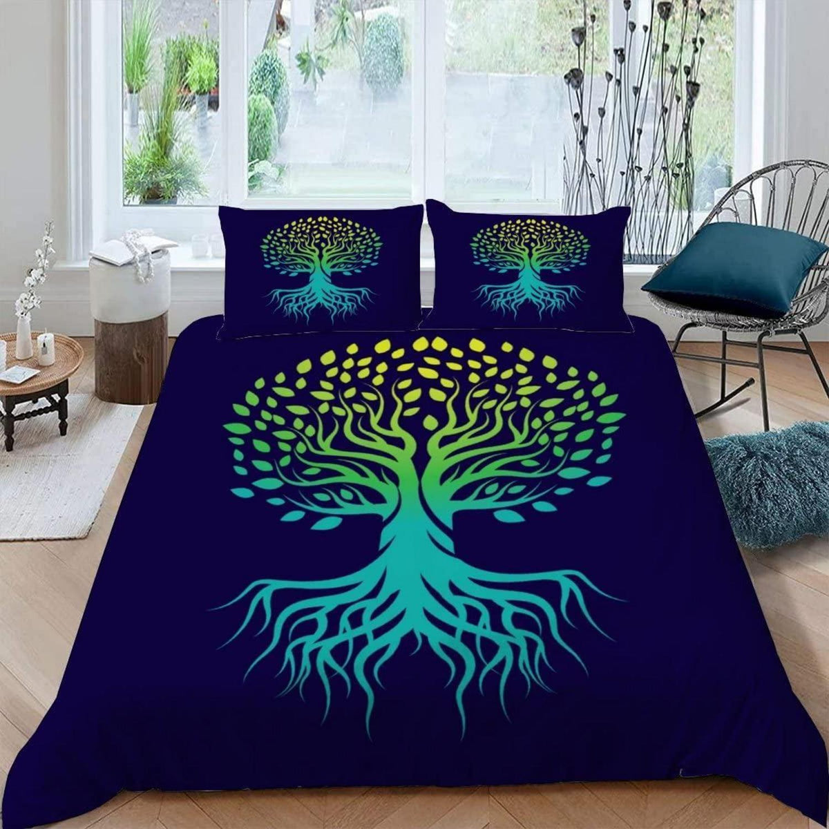 3D Baum des Lebens Bettwäsche-Set 220x240 + 2x 80x80 cm