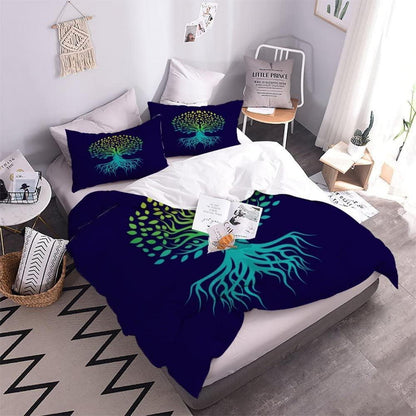 3D Baum des Lebens Bettwäsche-Set 220x240 + 2x 80x80 cm