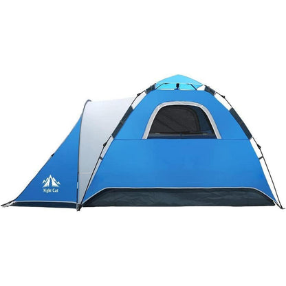 Wasserdichtes Pop-Up Zelt 2-4 Personen Camping Wandern Blau