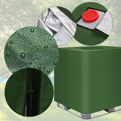 IBC Tank Abdeckung 1000L – Grün, 420D, UV-Schutz