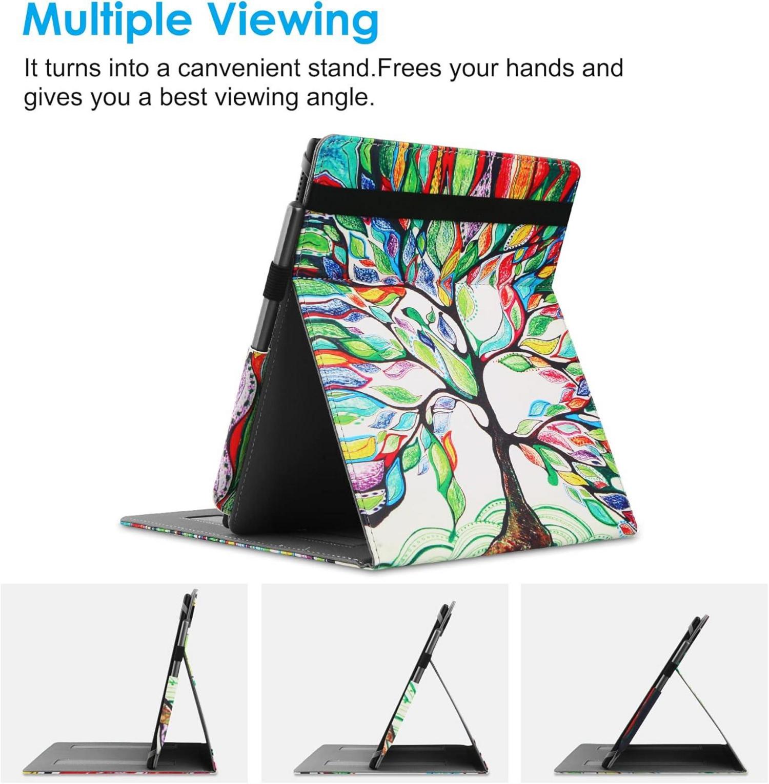 HoYiXi Universal Schutzhülle für 10.2 Zoll Kindle Scribe 1. Gen. & 10.3 Zoll Kobo Elipsa Ereader Flip Stand Hülle Stifthalter