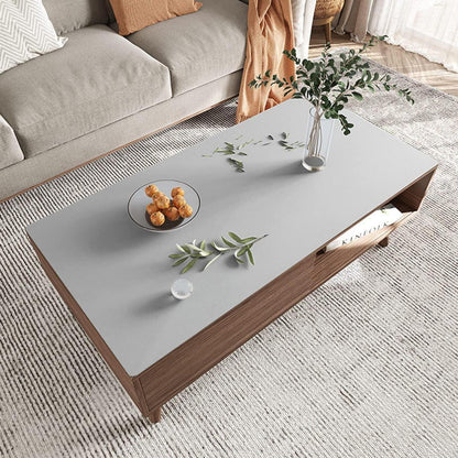 PU Tischdecke Grau 80x180cm | Wasserdichte Tischfolie & Schutzmatte