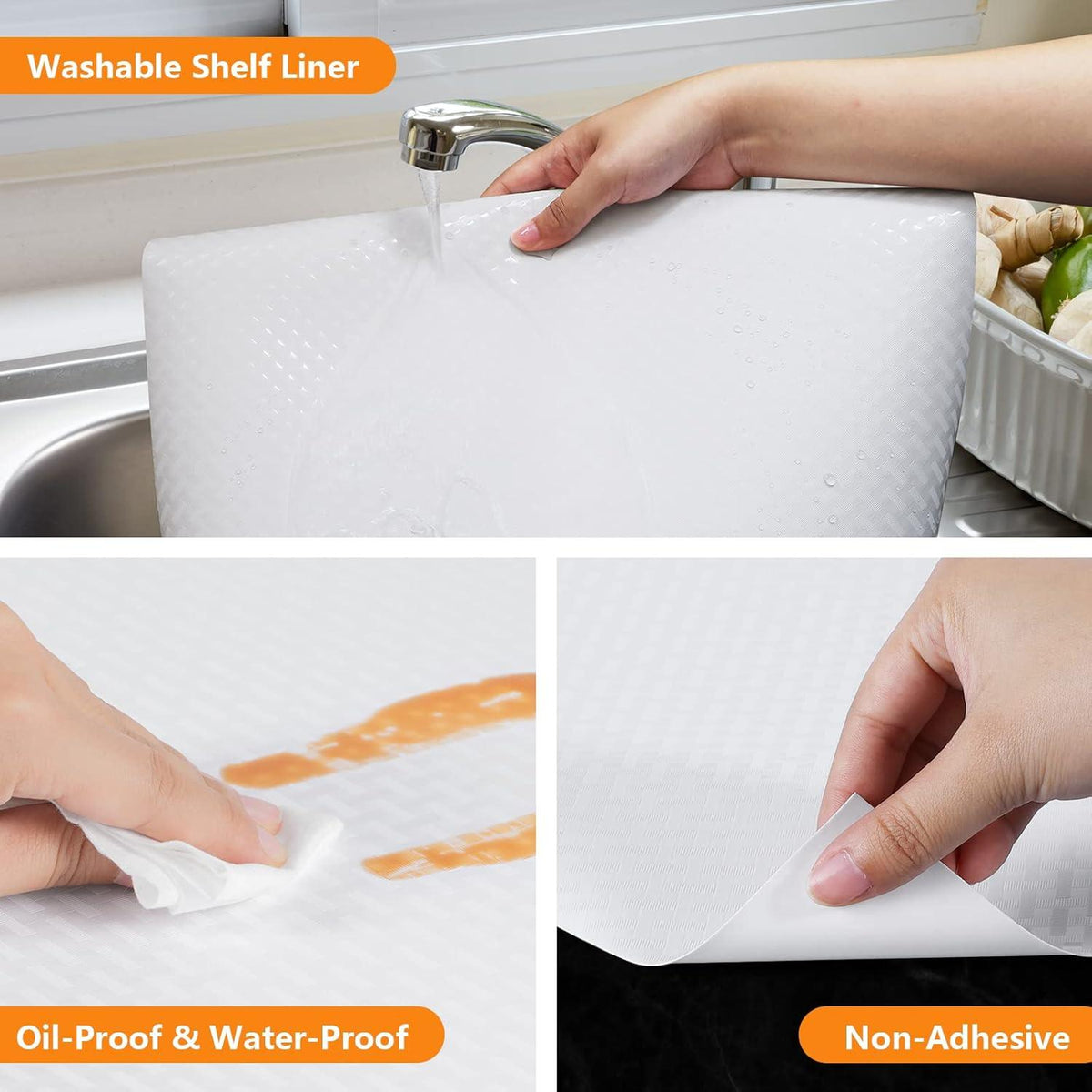StaHom Schubladenmatte Antirutschmatte EVA Material Wasserdicht 44 x 600CM