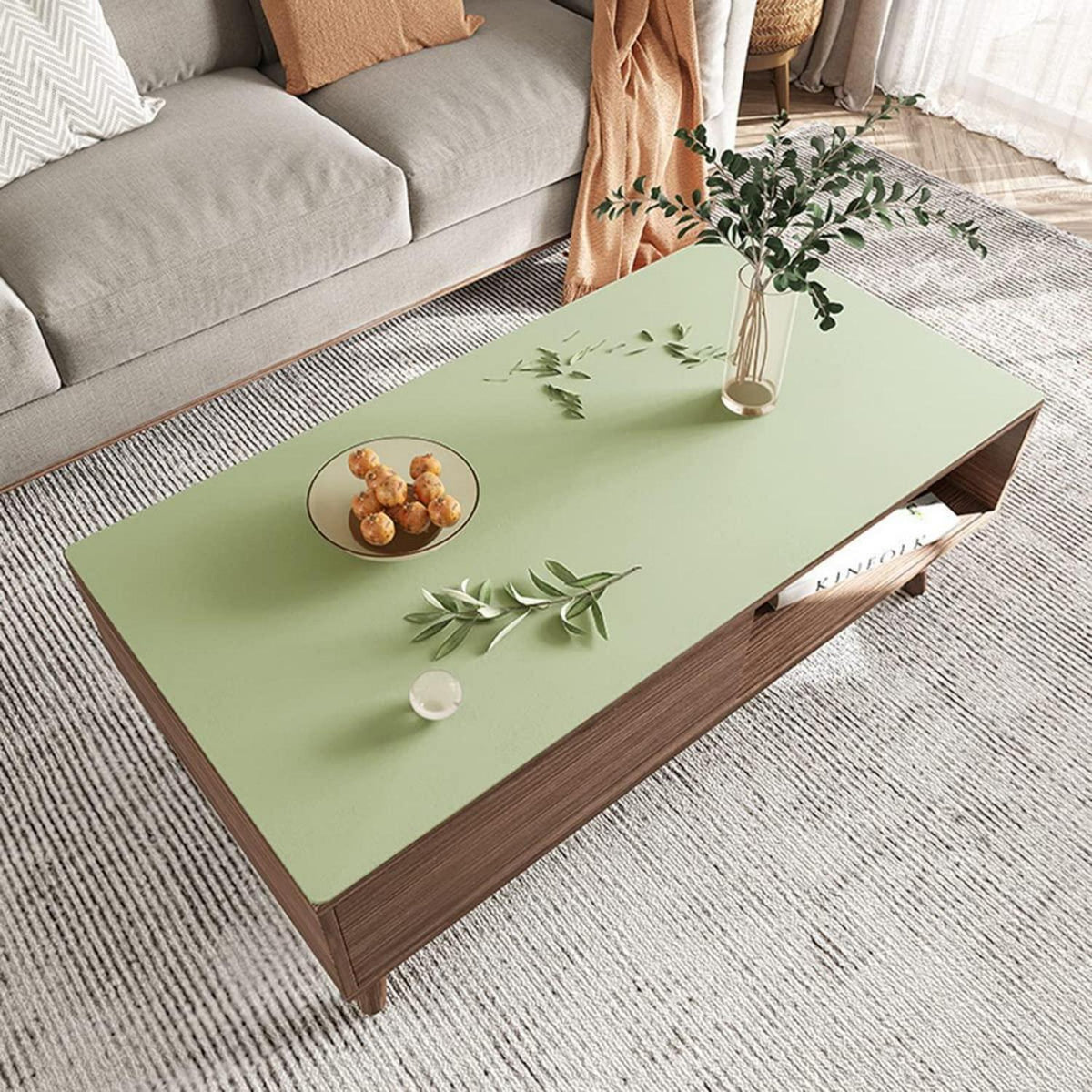 PU Tischdecke Wasserdicht Grün 80x200 cm - Tischfolie Schutzmatte