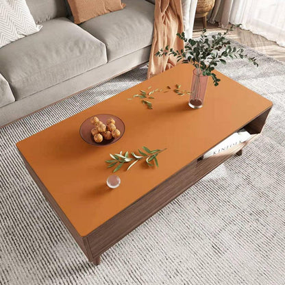 PU Tischdecke wasserdicht orange 90x180 cm - Tischfolie Schutzmatte