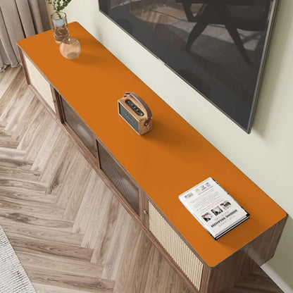 PU Tischdecke wasserdicht orange 90x180 cm - Tischfolie Schutzmatte