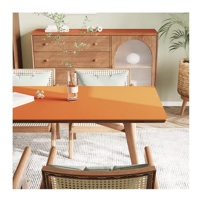PU Tischdecke wasserdicht orange 80x180 cm - Tischfolie Schutzmatte