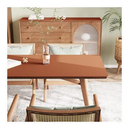 PU Tischdecke wasserdicht braun 90x160 cm - Tischfolie Schutzmatte