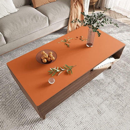 PU Tischdecke wasserdicht braun 90x160 cm - Tischfolie Schutzmatte