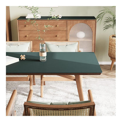 PU Tischdecke Dunkelgrün 80x200cm | Wasserdichte Tischfolie