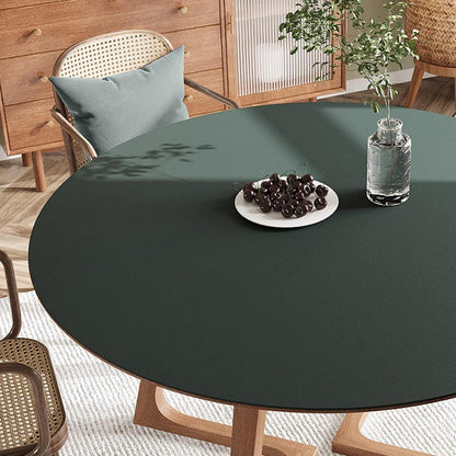 PU Tischdecke Dunkelgrün 80x200cm | Wasserdichte Tischfolie