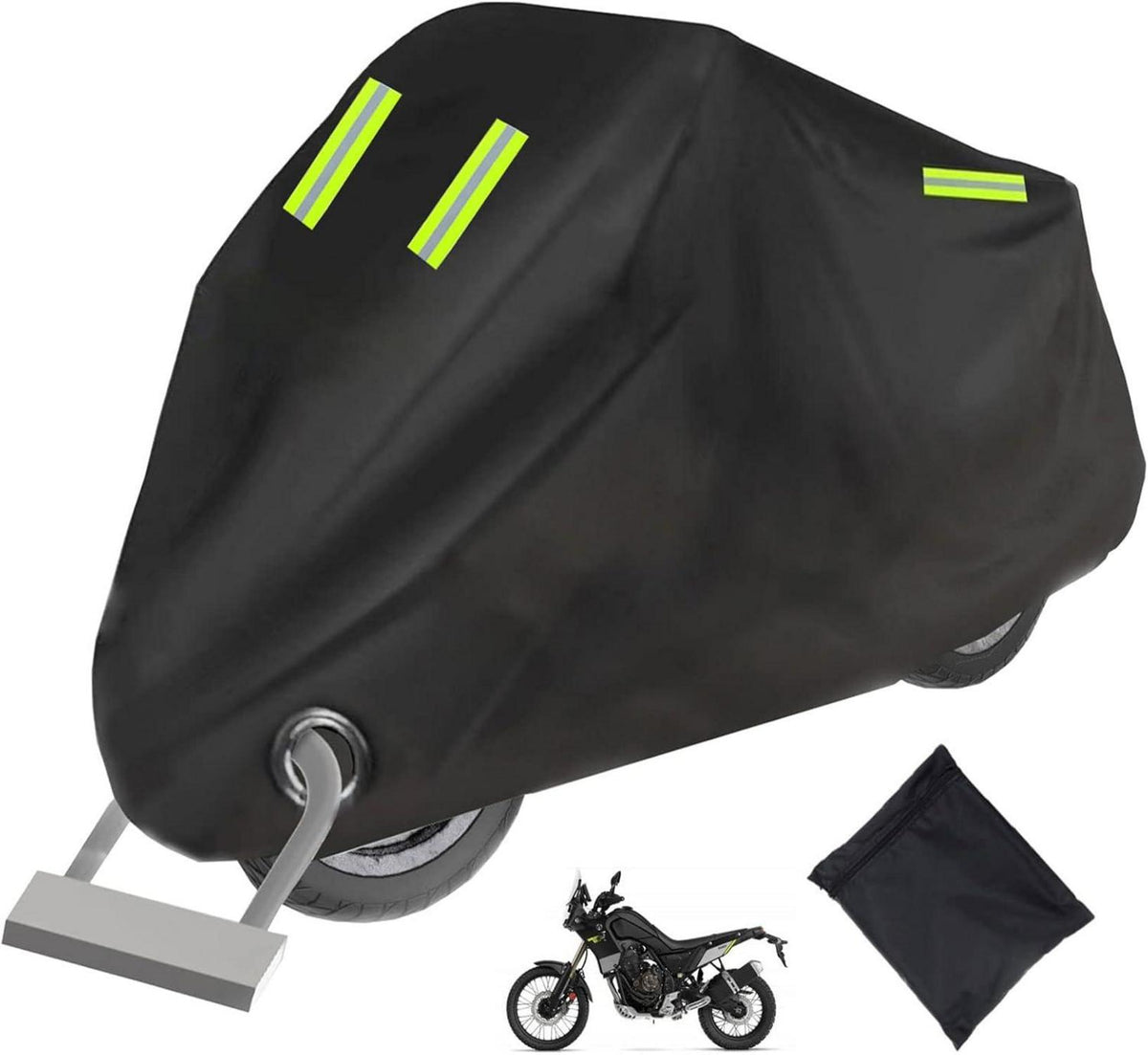 Motorradabdeckung XXL Outdoor Indoor Wasserdicht mit Schlossloch