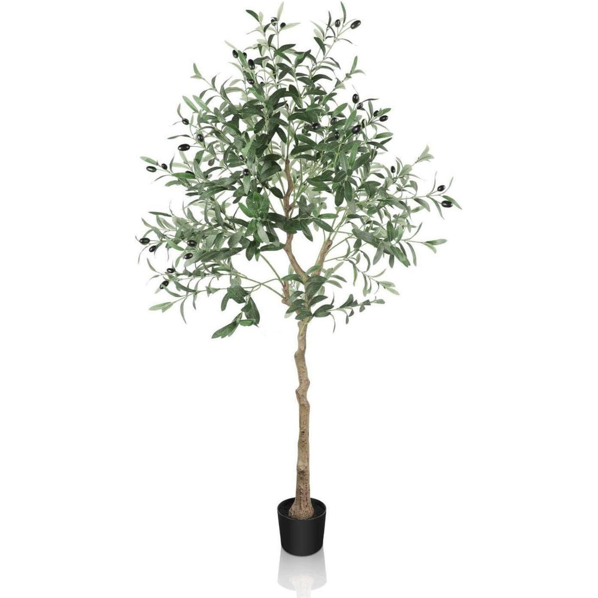 Kunstbaum Olivenbaum 150cm mit Topf, naturgetreu und pflegeleicht