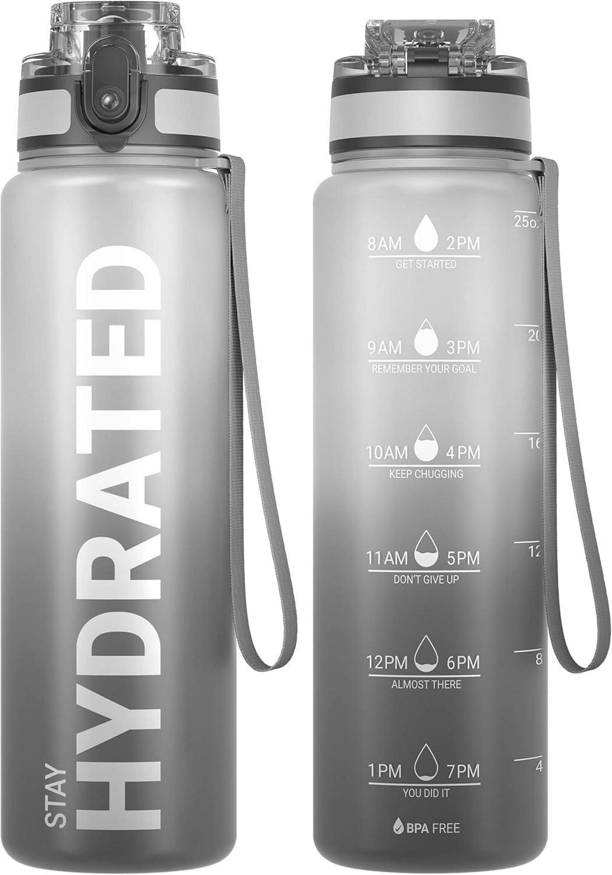 Sport Trinkflasche BPA-frei Tritan 750ML Auslaufsicher Yoga Gym