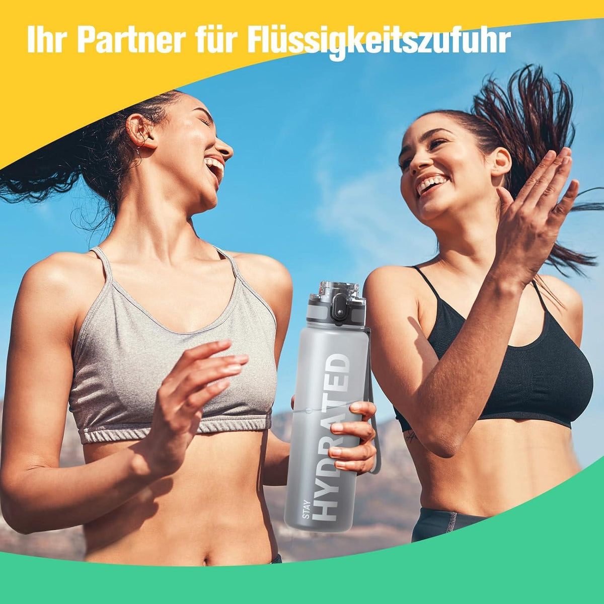 Sport Trinkflasche Sahara Sailor BPA-frei Tritan 750ML Yoga Fahrrad Gym