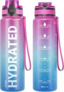 Sport Trinkflasche BPA-frei 1L/500ML/750ML Auslaufsicher für Fahrrad