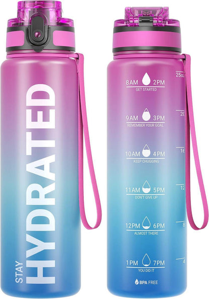 Sport Trinkflasche BPA-frei 1L/500ML/750ML Auslaufsicher für Fahrrad