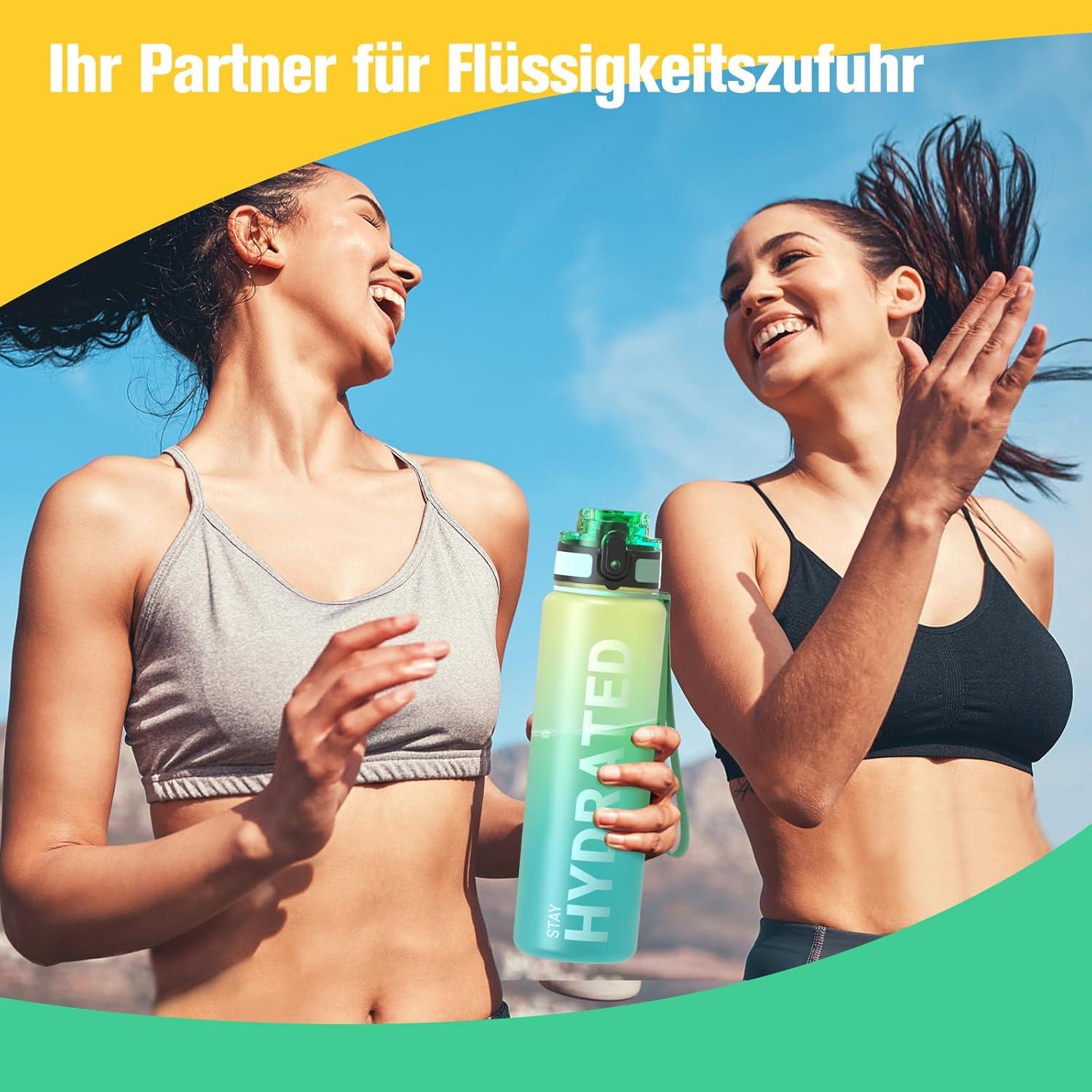 Sahara Sailor Sport Trinkflasche BPA-frei Tritan 750ml Grüne Minze