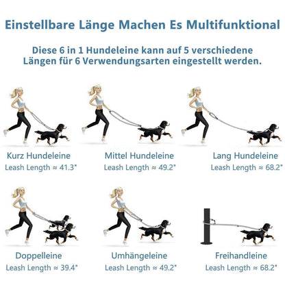 Hundehalsband & Leine Set – Rose Gold, Violett, L in Lederoptik